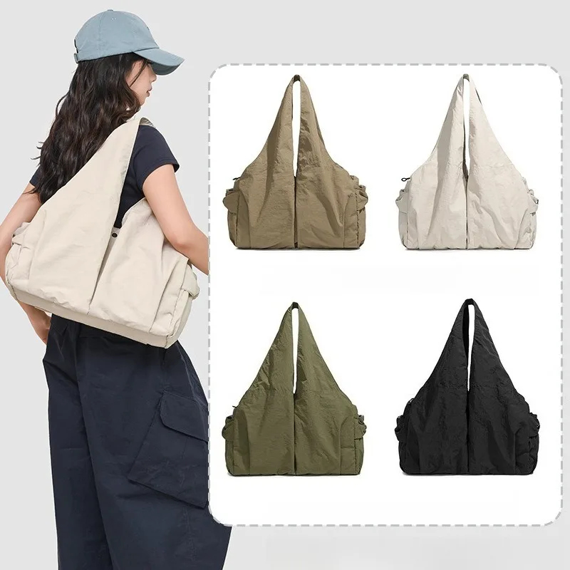 

Designer Bag for Women Gym Bags Large Capacity Lightweight Zipper Shoulder Bag with Pockets Handbag