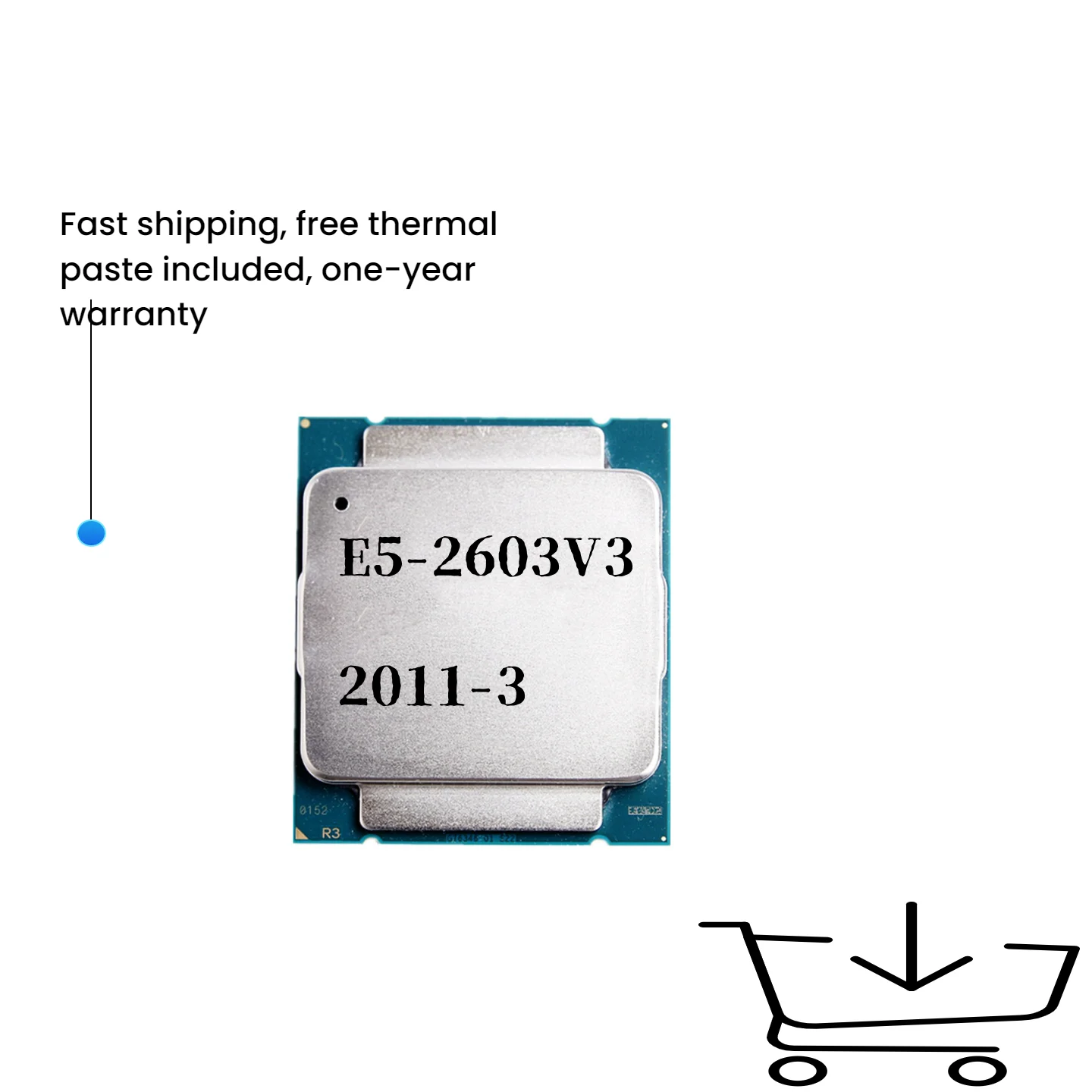 Xeon E5-2603v3 E5 2603v3 E5 2603 v3 1.6 GHz Six-Core Six-Thread CPU Processor 15M 85W LGA 2011-3