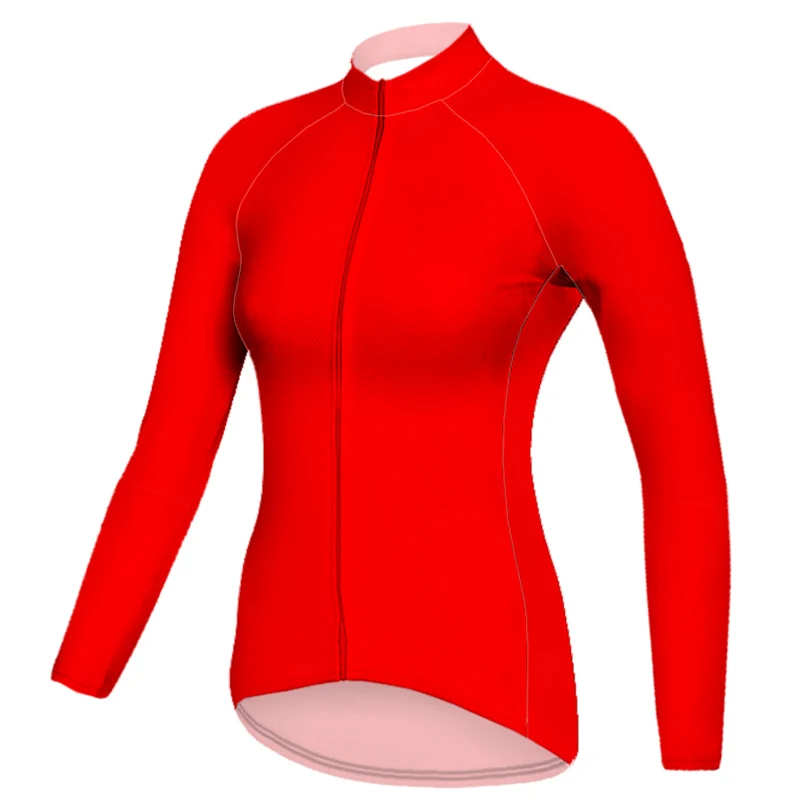 

Women's Long Sleeve Cycling Shirt, Lightweight Sport Ride Clothes, Mountain Bicycle, Pro Team Bike, Multicolor Jacket, Outdoor