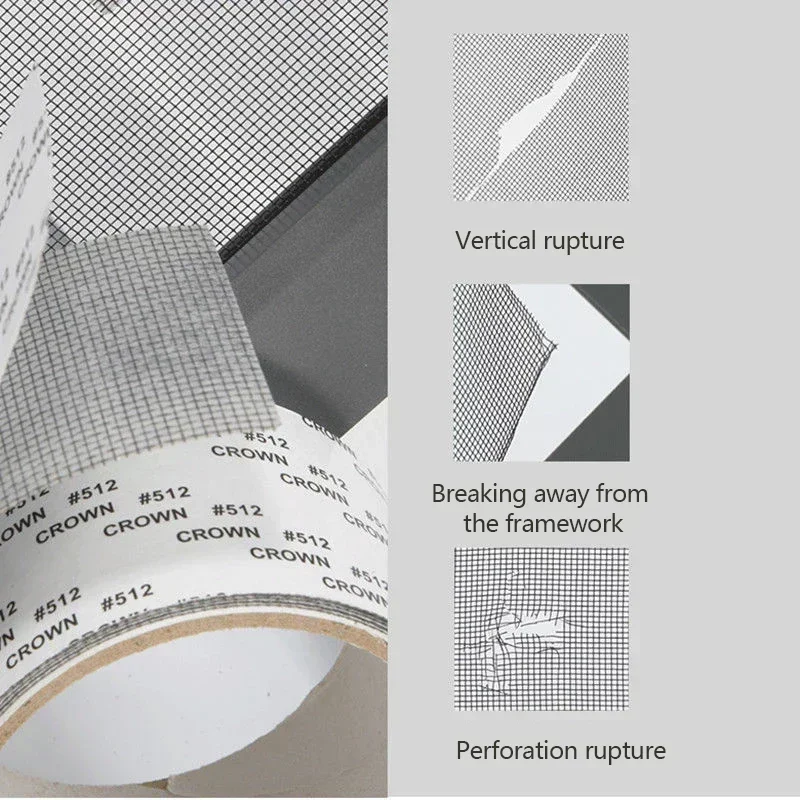 1roll Self Adhesive Window Screen Repair Tape, Anti-Insect Net Hole Reparing Patch, Suitable For Curtain Screen/ Net Repair