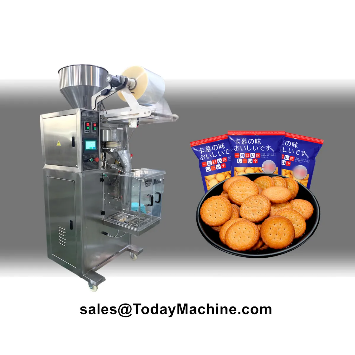 Máquina automática de embalagem de saco de legumes e feijão granulado