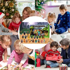 أنيمي ماين كرافت الكرتون الشكل عيد الميلاد مجيء التقويم مربع Kawaii شخصيات عالمي MC نموذج أطفال ألعاب عيد الميلاد هدايا عيد الميلاد أفضل 10 هدايا تذكارية مبيعا من Minecraft - رقم 9