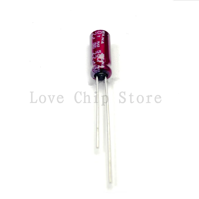 10Pcs-100Pcs New Original 5X11mm 22UF 50V Japan ELNA Audio Capacitor 50V22UF 5*11mm RA3 Purple Robe