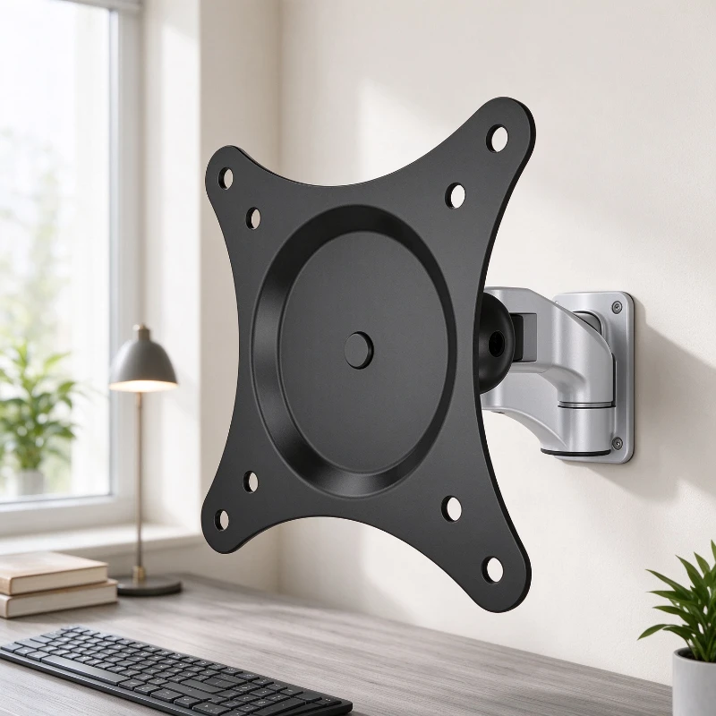 Lightweight Vertical TV Wall Mount Accessory with Slim Profile, Space Saving Display Support for Living Room Installations