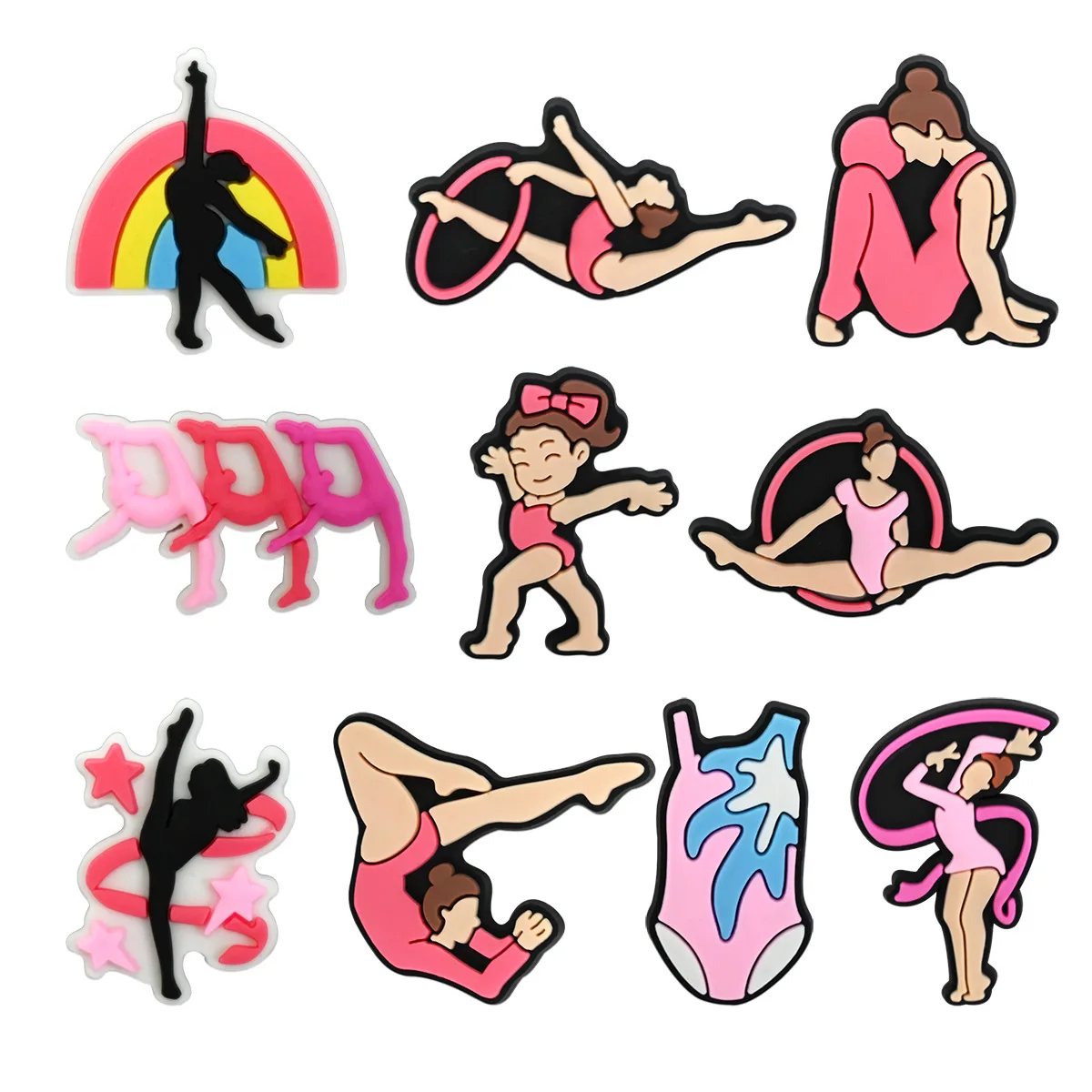 10-168 Stück Rhythmische Gymnastik Schuh-Charms Herbst Winter PVC Clog-Schnallen-Dekorationen DIY Bastelbedarf Party-Geschenke Kinder Weihnachtsgeschenke – Detail 6