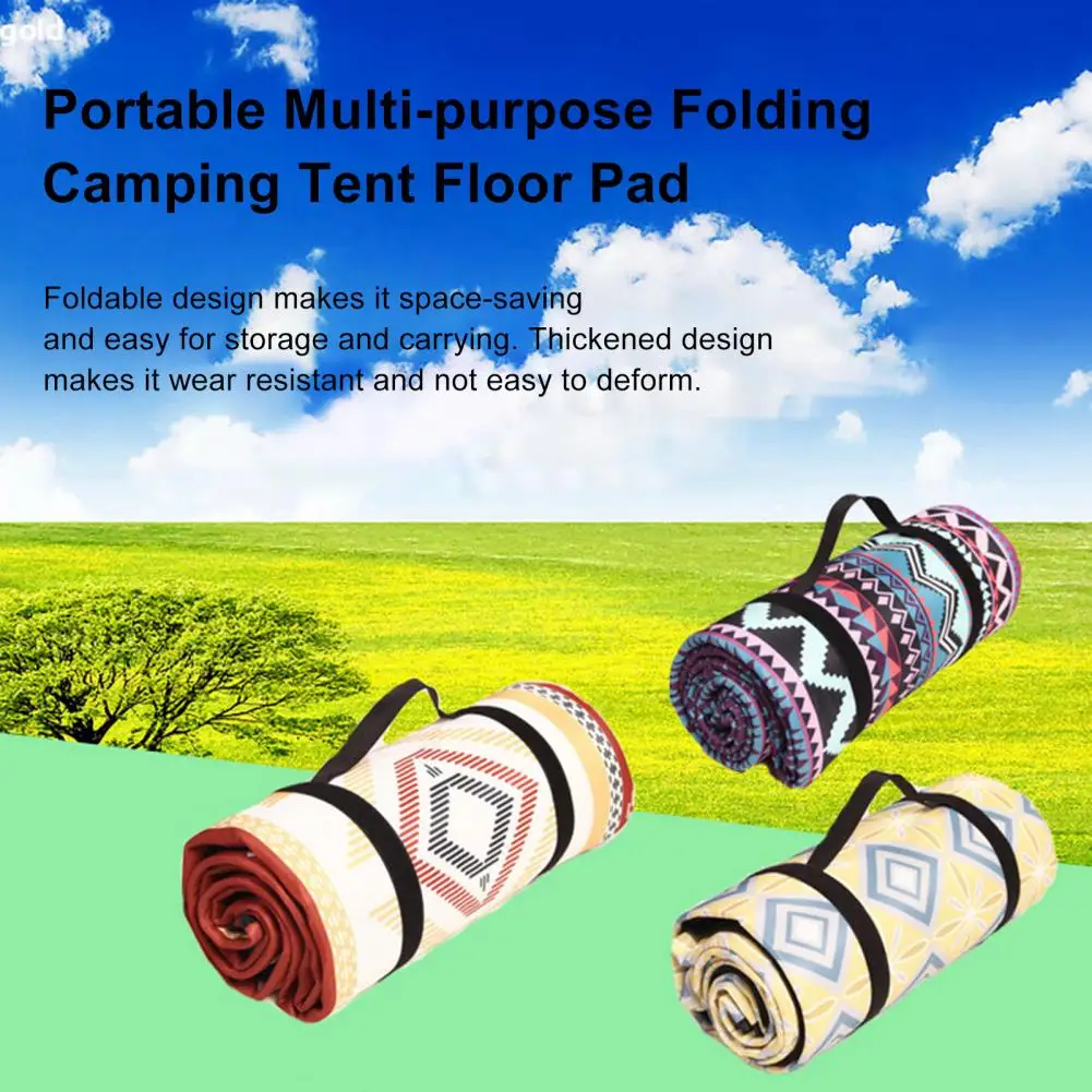 

Picnic Pad Convenient Moisture-proof Easy to Carry Boho Style Outdoor Portable Folding Camping Pad Home Accessories