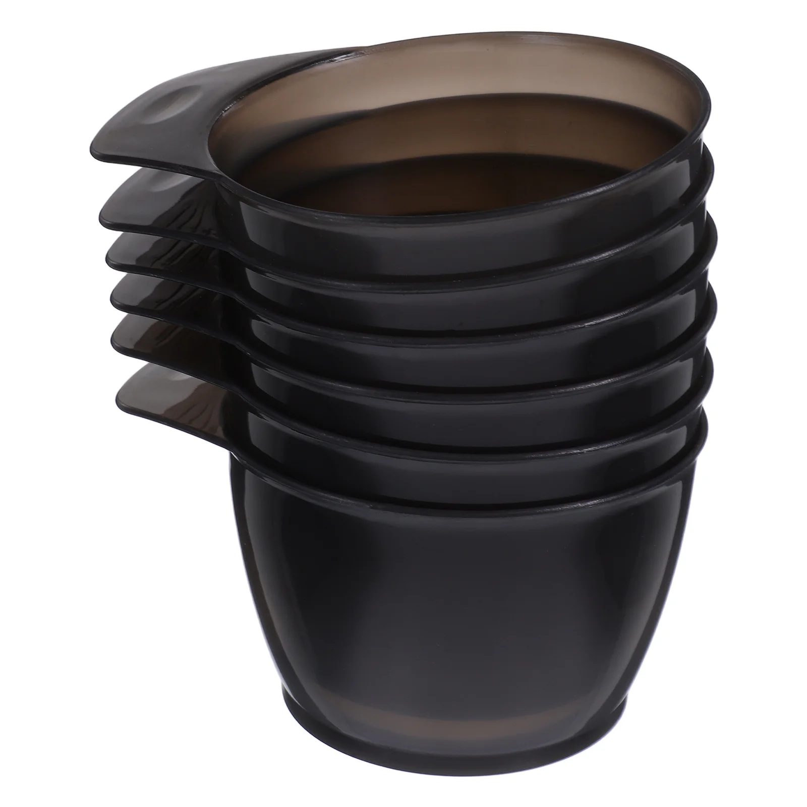 

6Pcs Plastic Hair Dye Bowls Stackable Mixing Bowls for Hair Color Application Efficient Coloring Tool Kit Home and Salon Use