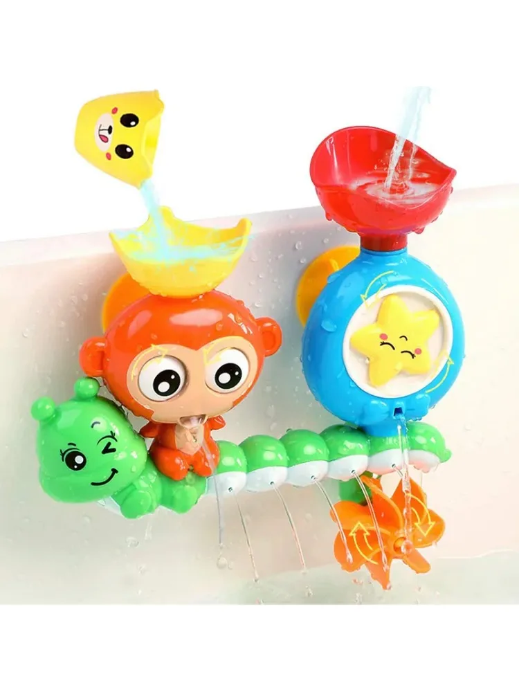 Jouet de bain pour bébé, ventouse murale, jeux d'eau, salle de bain pour enfants, singe Caterpilla, jouet de bain-douche pour enfants, cadeaux d'anniversaire