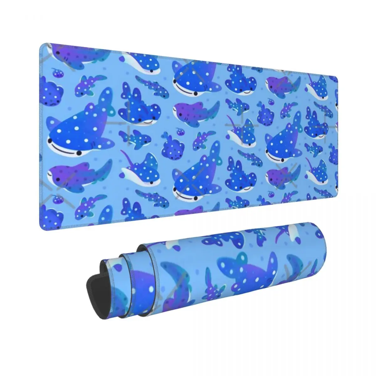 Polka Dot Shark Rubber Keyboard Pads