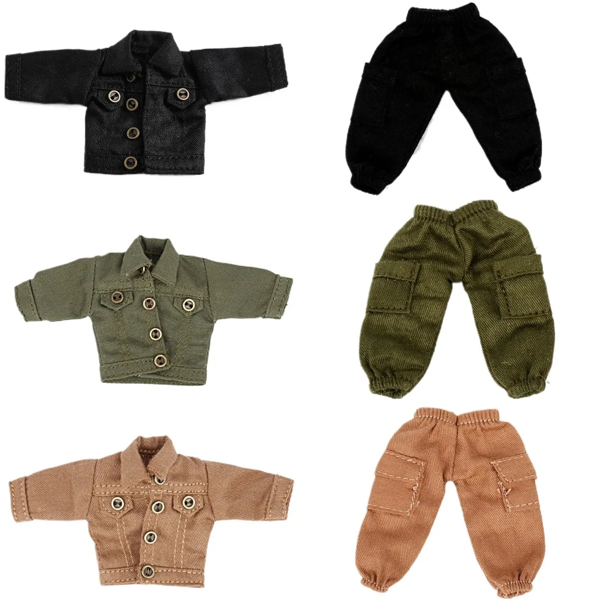 

For OB11 1/12 BJD Doll Clothes Fashion Jeans Casual Pants OB11 Clothes Trousers Girl Dress Up Toys Toys Children Birthday Gift