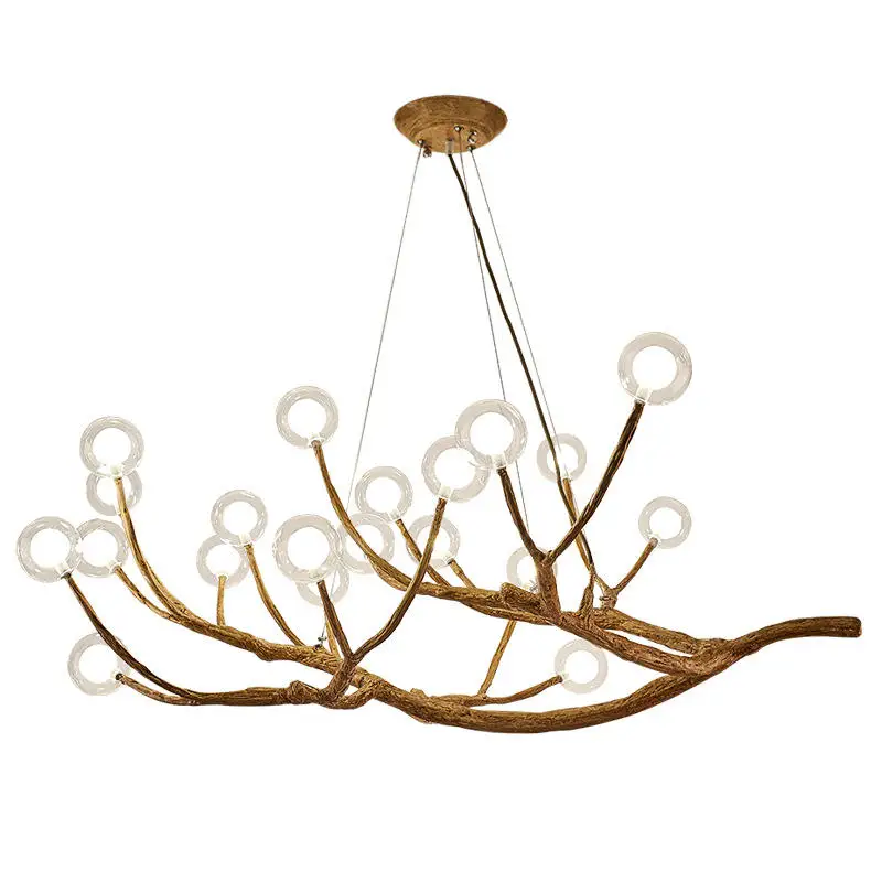 

Retro Tree Branch Art Chandelier Lighting Vintage Ceiling Chandeliers for Living Room Kitchen Home Decor LED Suspension Lustre