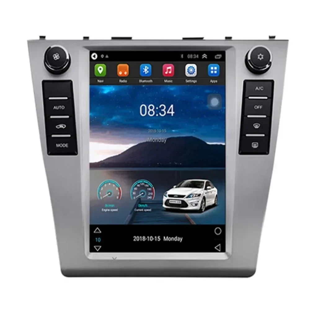 For Tesla Style 2 Din Android 13 Car Radio For Toyota Camry 2006-2011 Multimedia Video Player GPS Stereo Carplay DSP RDS Camera