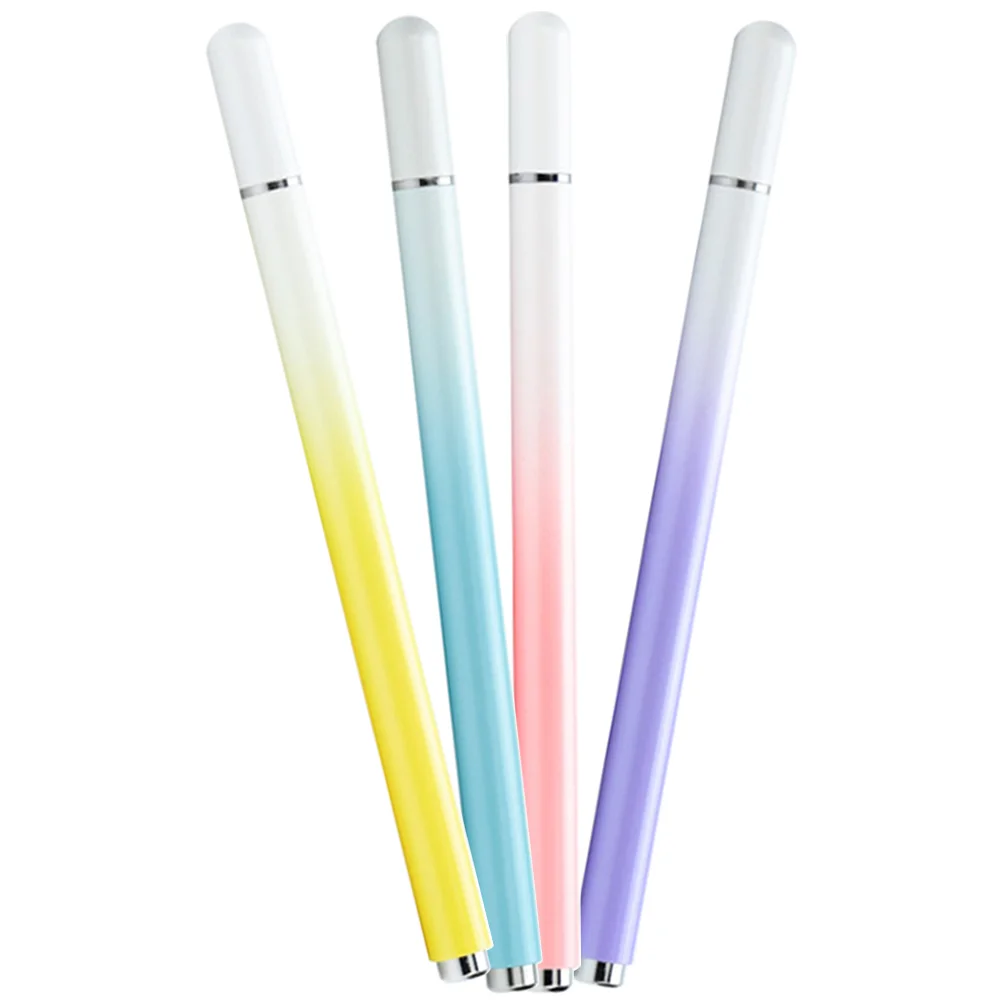 4 Pcs Macaron Gradient Stylus Pens Smooth Drawing High Sensitivity Universal Tablet Phone Touch Screen Capacitive