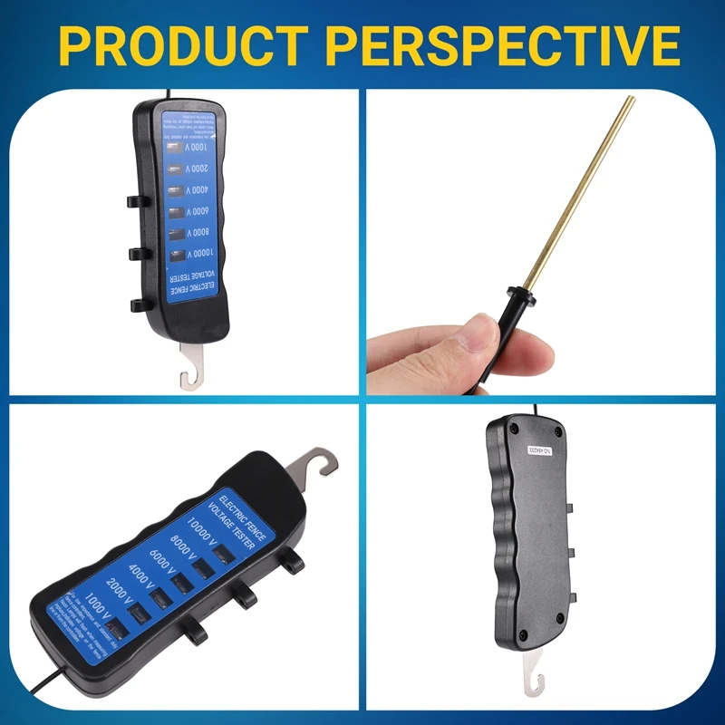 Ranch hek spanningstester 1000V elektronische hek spanningstester, tuinafrasteringstester