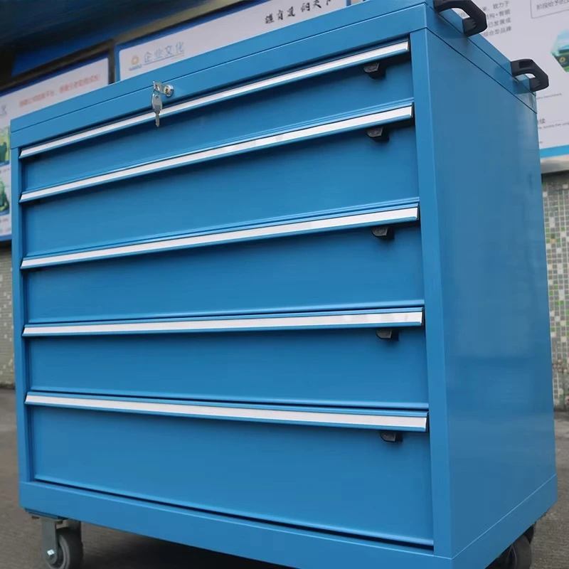 Laci Dorong Tangan Multifungsi Kotak Alat Perangkat Keras Gerobak Alat Bengkel Mobil Gerobak Kecil Kabinet Seluler Berat