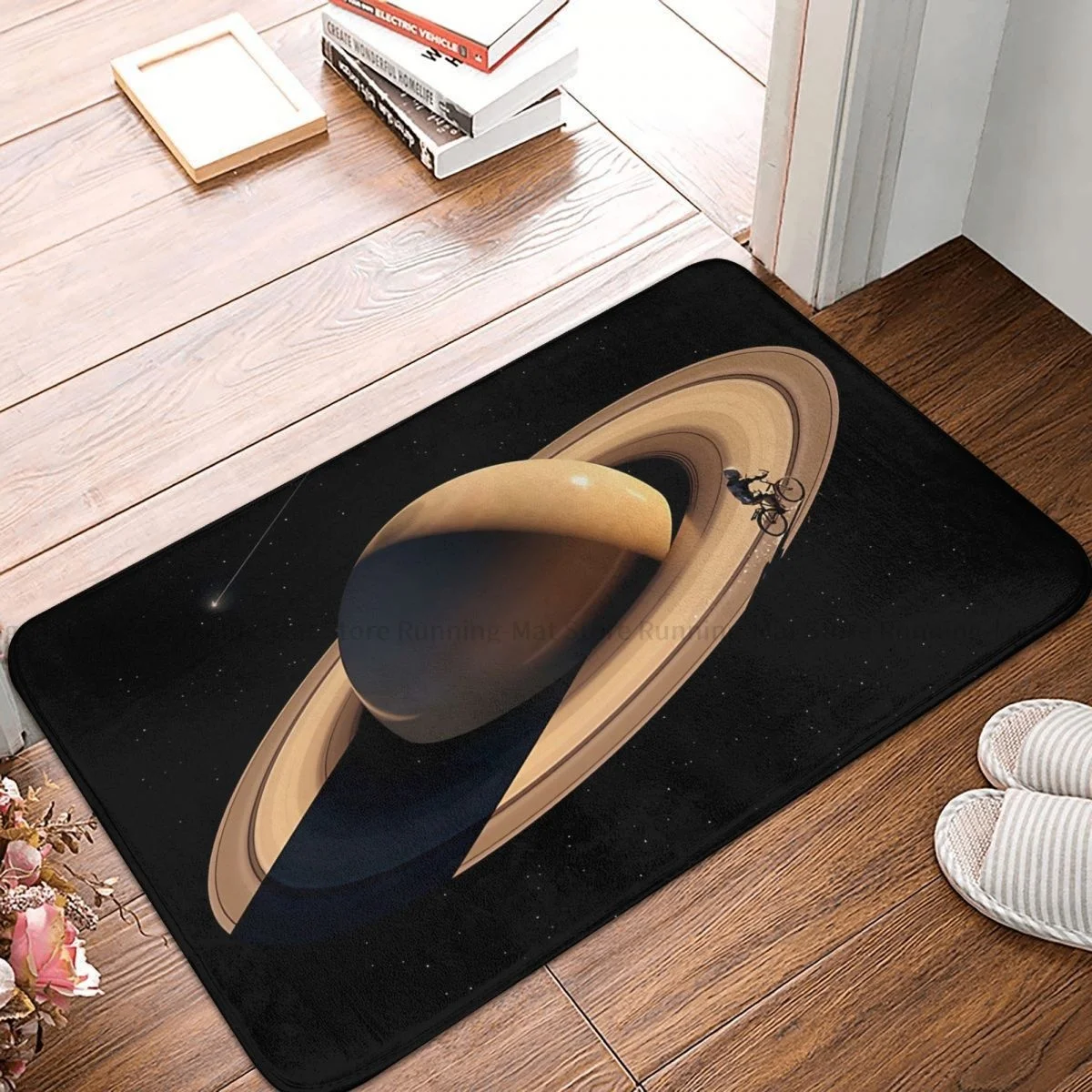 Non-slip Doormat Bath Mat WandeRing Saturn Floor Carpet Entrance Door Rug Home Decor