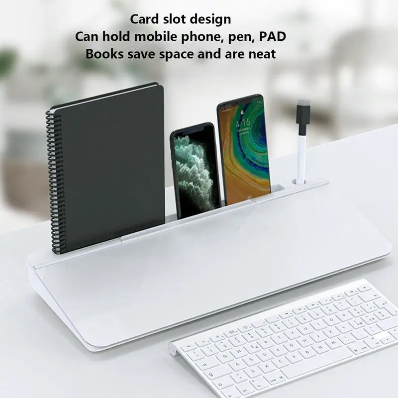 Multifunction Desktop Whiteboard Erasable Note Memo Board Wrist Rest And Phone Keyboard Stand Desktop Organizer office supplies