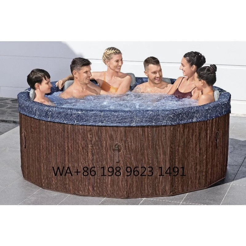 Smart App Control Energy Efficient Inflatable SPA Hot Tub Portable Air Jet Massage Bathtub Family Outdoor Relax Bath Tub  Person