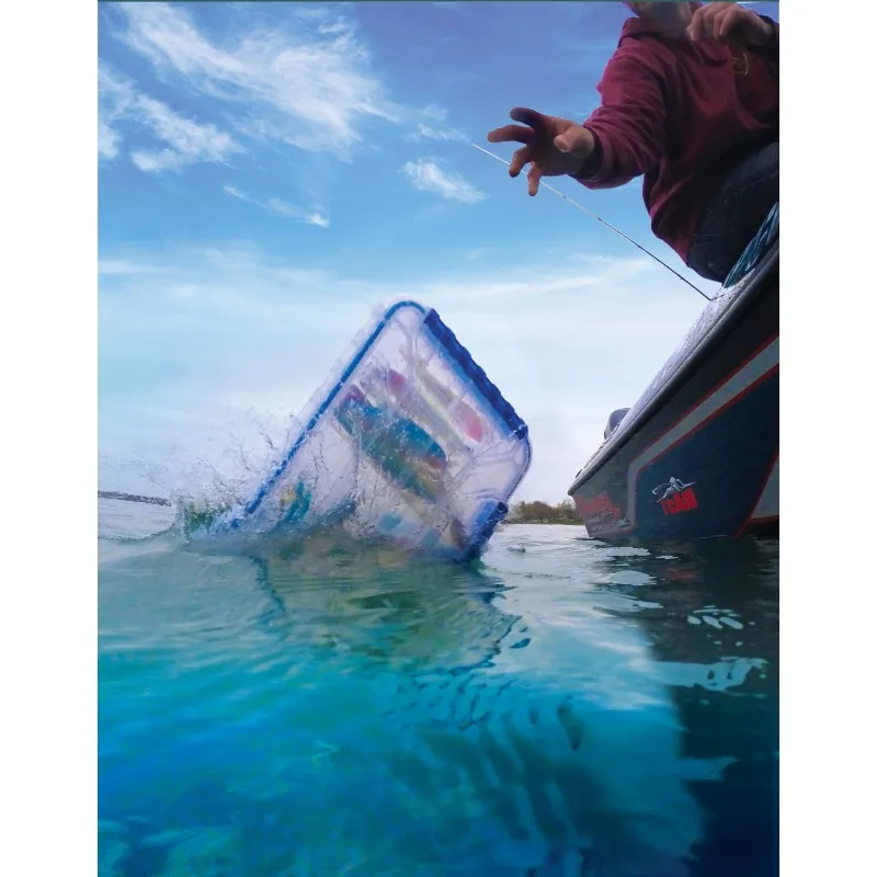 Outdoors WP5005 Large Ultimate Tuff Tainer Utility Fishing Tackle Box, 14 inches Long, Plastic