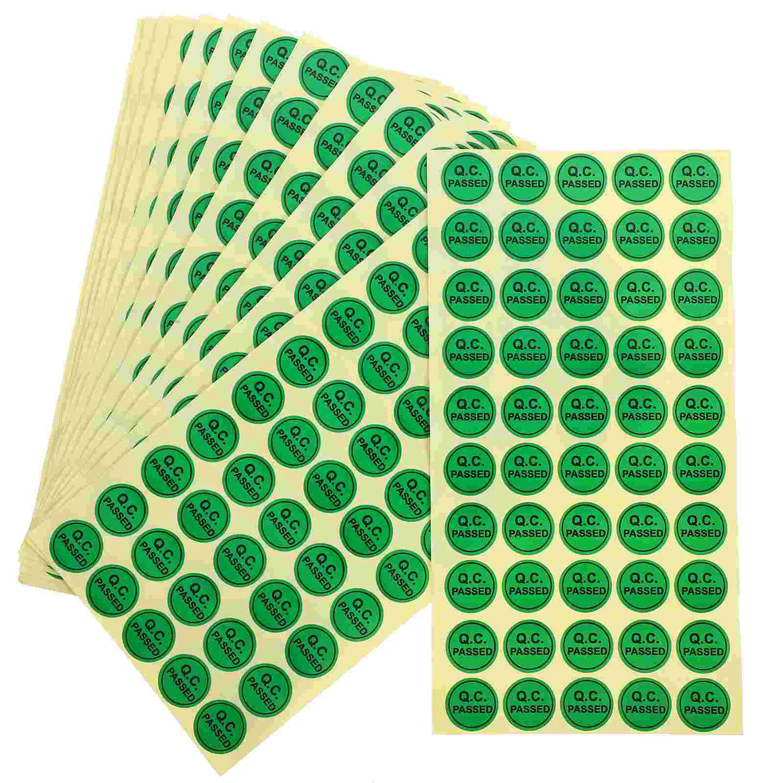 1000 Pcs Applique Label Sticker Quality Inspection Pass Labels Qc Testing Copper Sheet Warehouse Supplies