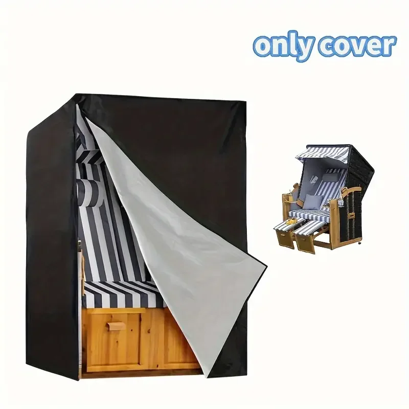 1pc Beach Chair Cover, Outdoor Lounge Chair Cover, Garden Swing Cover Durable Patio Rocking Chair Cover (Cover Only)