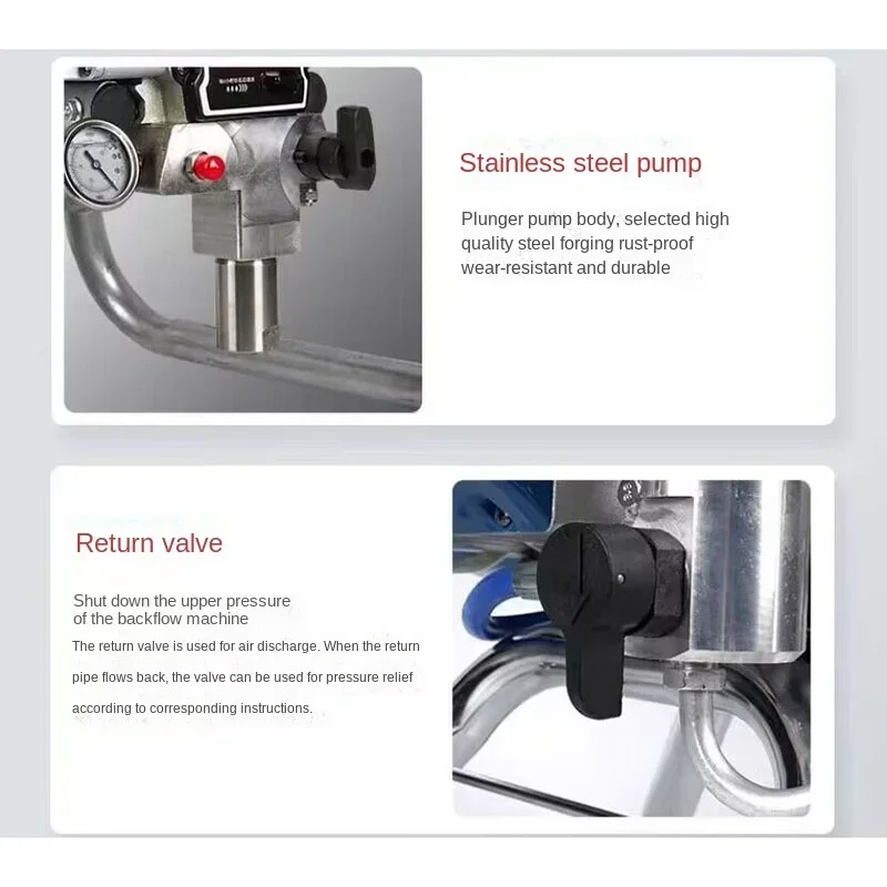 495 Professional High Pressure Airless Spray Gun Electric Home Improvement Project Paint Sprayer Tool for DIY