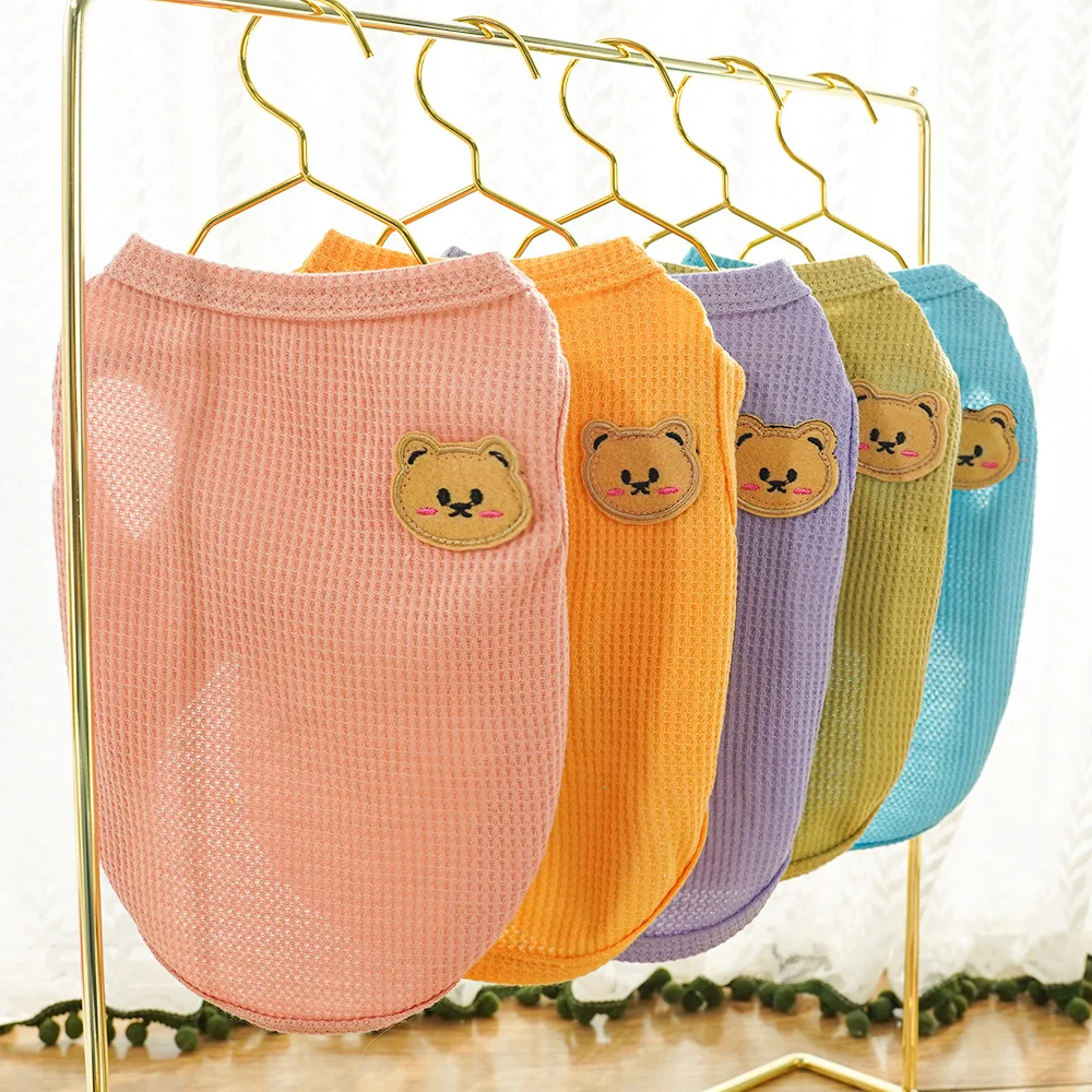 

Mesh Dog Clothes Summer Cool Sleeveless Hoodie Shirt Puppy Vest For Small Medium Dog Dachshund Shih Tzu Pet Sweatshirt Vests XXL