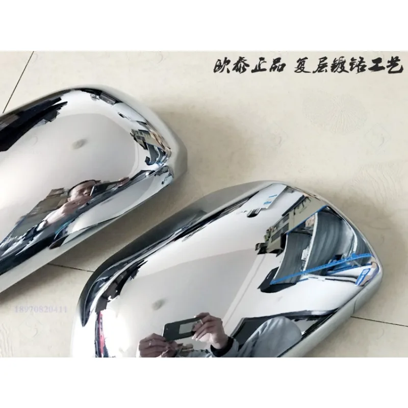 2PCS ABS Chrome Rearview Side Door Mirrors Cover Trim Car styling FIT FOR TOYOTA HIGHLANDER 2009-2013