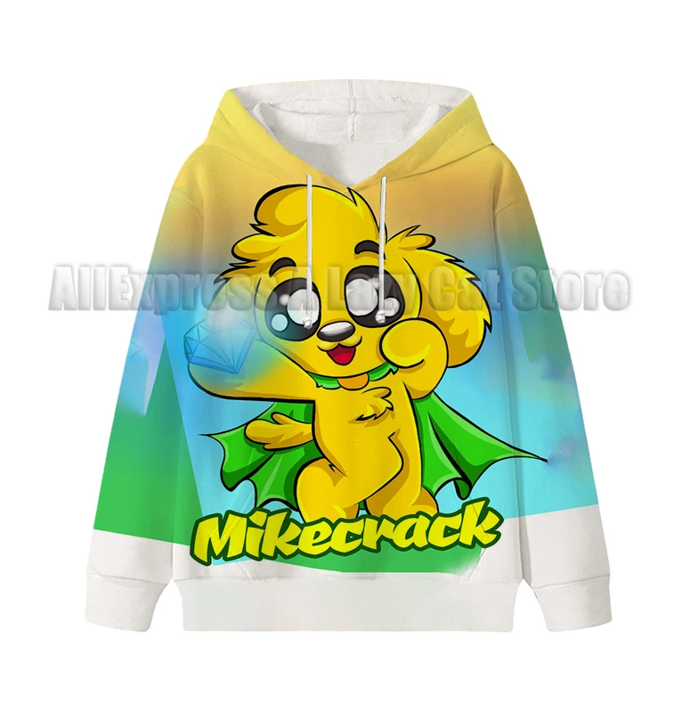 Sudadera con capucha de Mikecrack Compadretes para niños, ropa de dibujos animados, Sudadera de Manga, Top informal para bebé