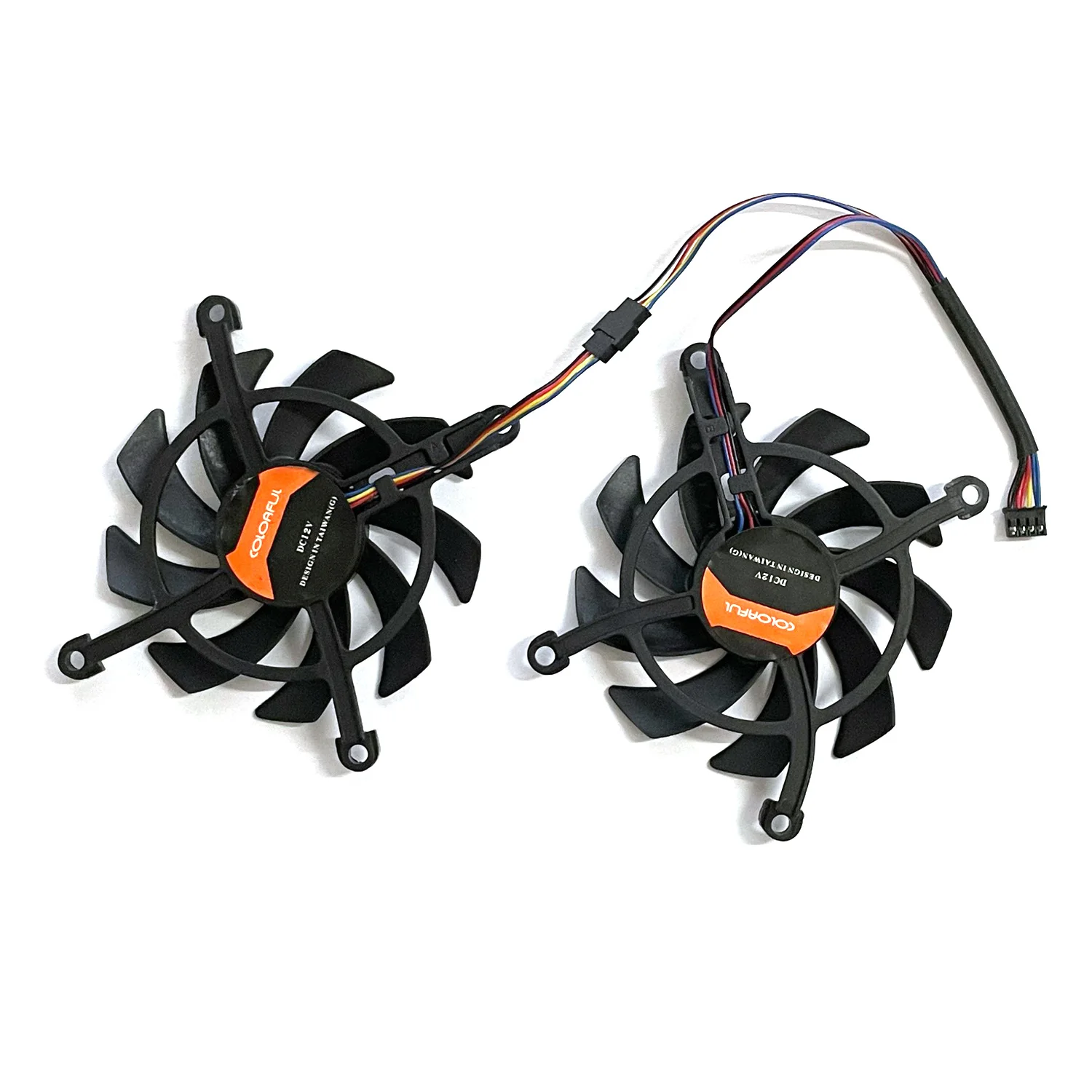 2pcs 4pin RTX 2060 2060Super GPU Cooler For Colorful Geforce GTX 1660Ti 1650 1660 Super Graphics Cooling Fan