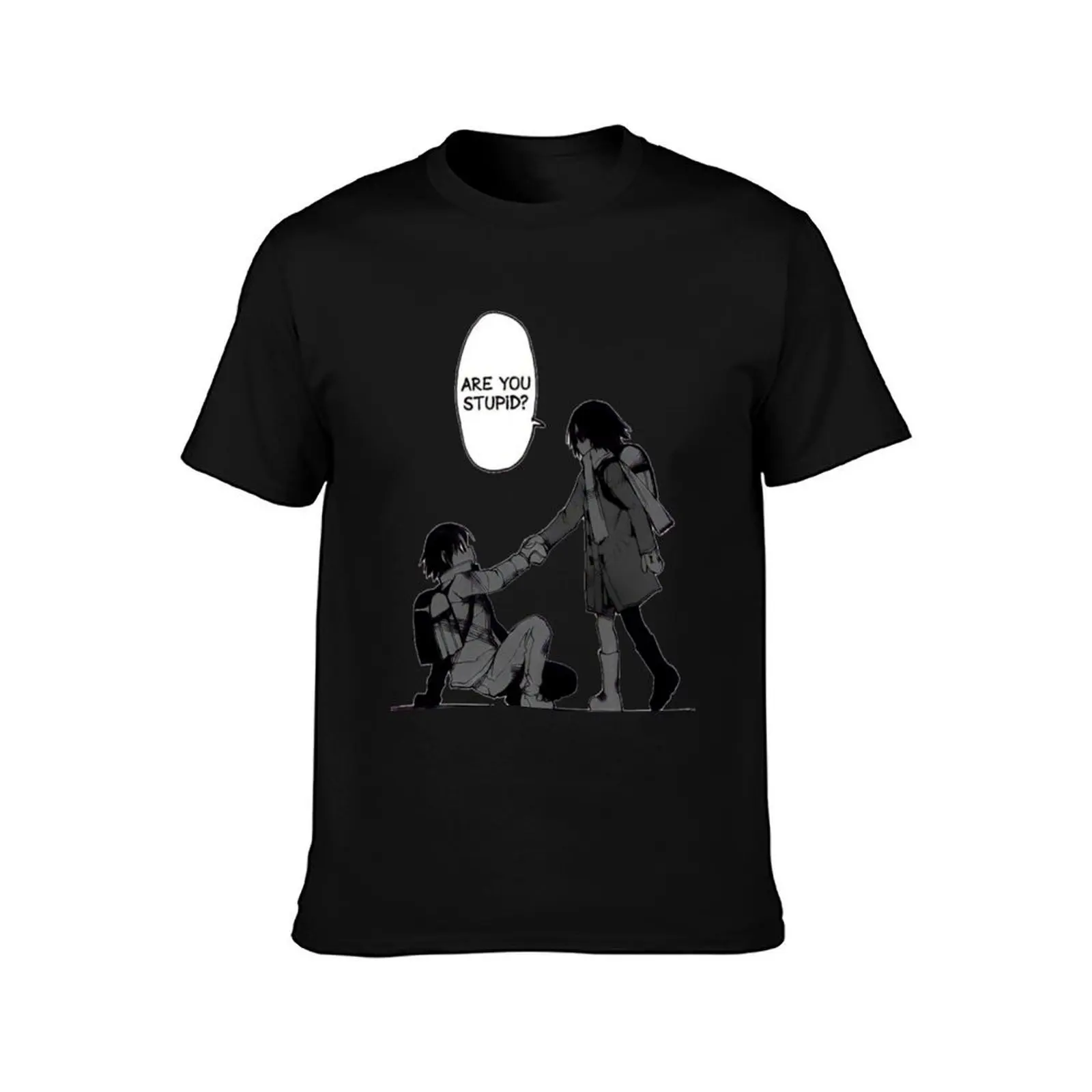 Erased : Satoru & Kayo manga fanart T-Shirt Trendy Casual Short Sleeve Shirt T-Shirt