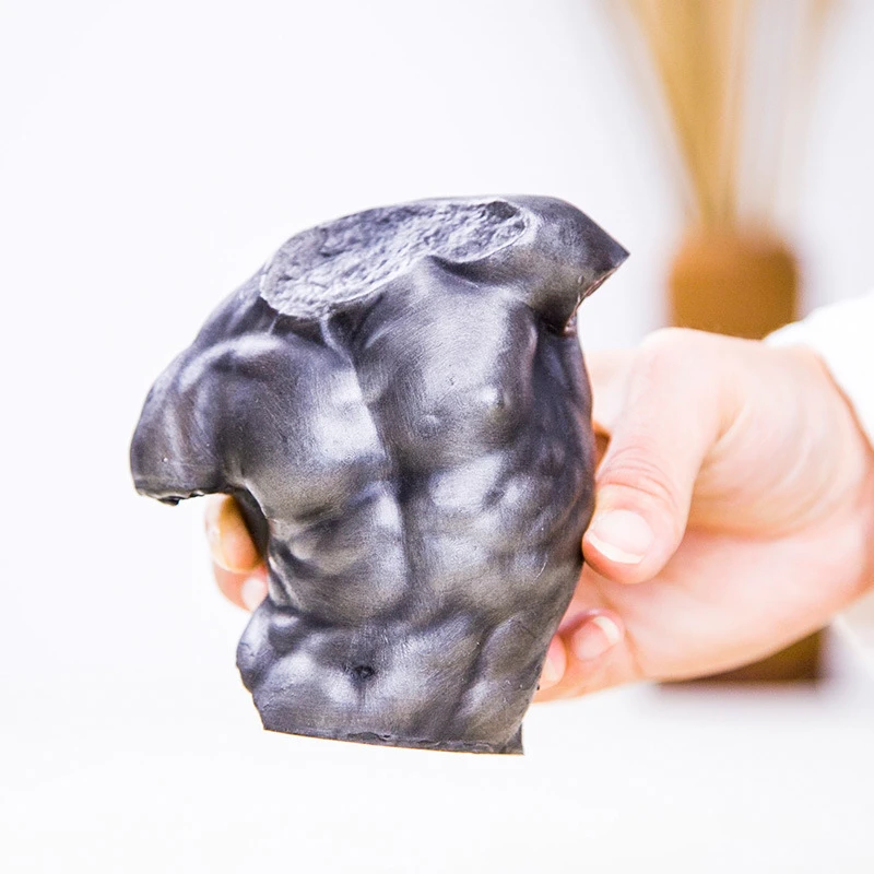 Ancient Greek Male Torso European Art Desktop Decoration Imitation Cast Iron Figure Sculpture Tea Pet Figurine Statue Ornament