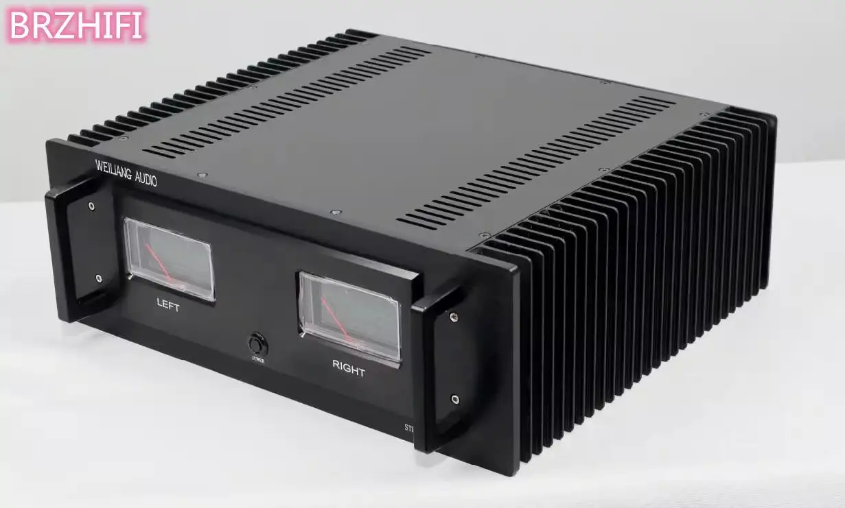 AMPLIFICADOR DE POTENCIA Clase A, carcasa de chasis con disipador térmico, de aluminio completo, color negro, nuevo