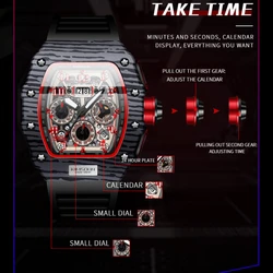 Top Brand Luxury Watch Men Wrist Watches Multifunction Sports Waterproof Luminous Sports Casual Clock Men's Quartz Watches Men
