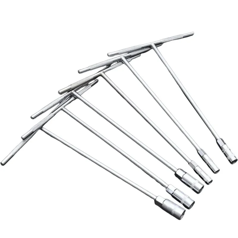 T-Handle Socket Wrench, High Carbon Steel T-Wrench for Hex Nuts, Disassembly and Maintenance Tool for Marine Use