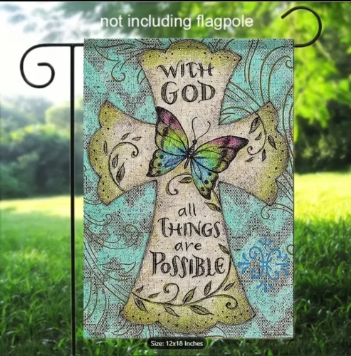 Easter Easter Decorative Religious Garden Flag, Double-sided. 12