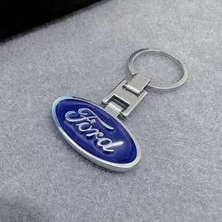 Metalowy brelok z emblematem samochodowym do Ford Ranger S-Max Focus Galaxy Mondeo Transit Tourneo Custom Ranger Zinc Alloy Anti-loss Key Ring