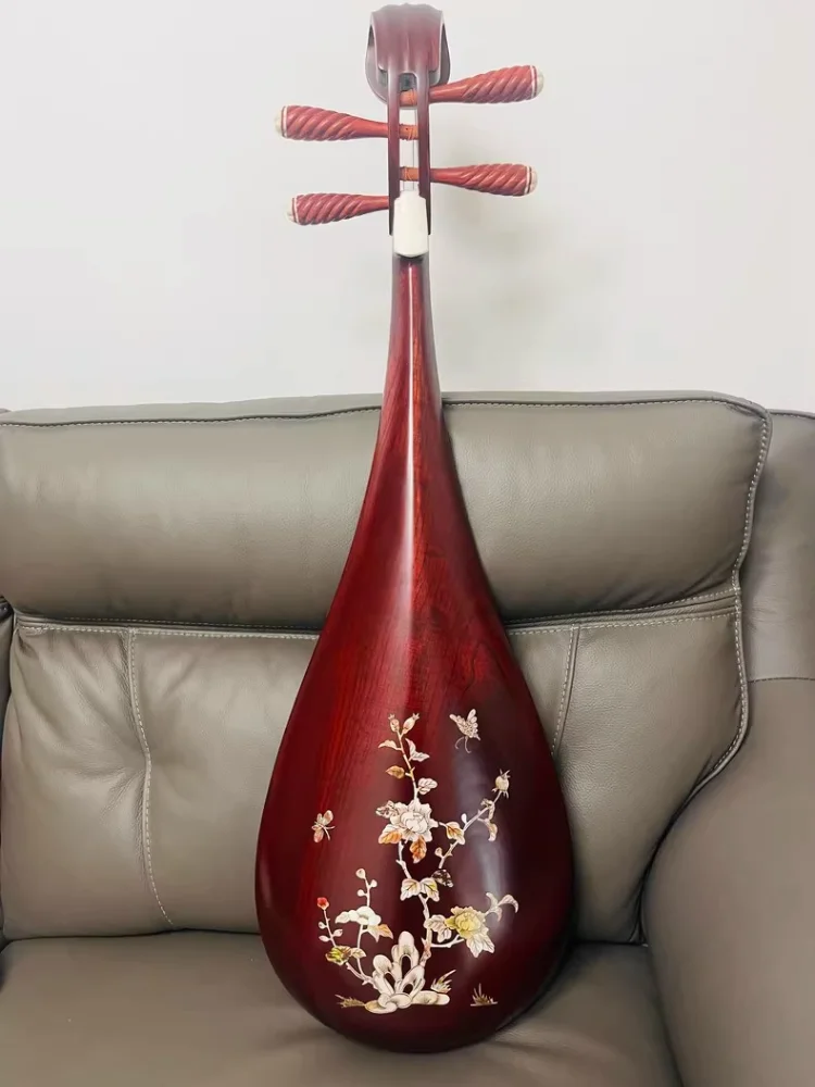 Rosewood Pipa Chinese Traditional Ethnic Music Instrumen Beginners Children Pipa Adult Professional Playing Pipa Accessories