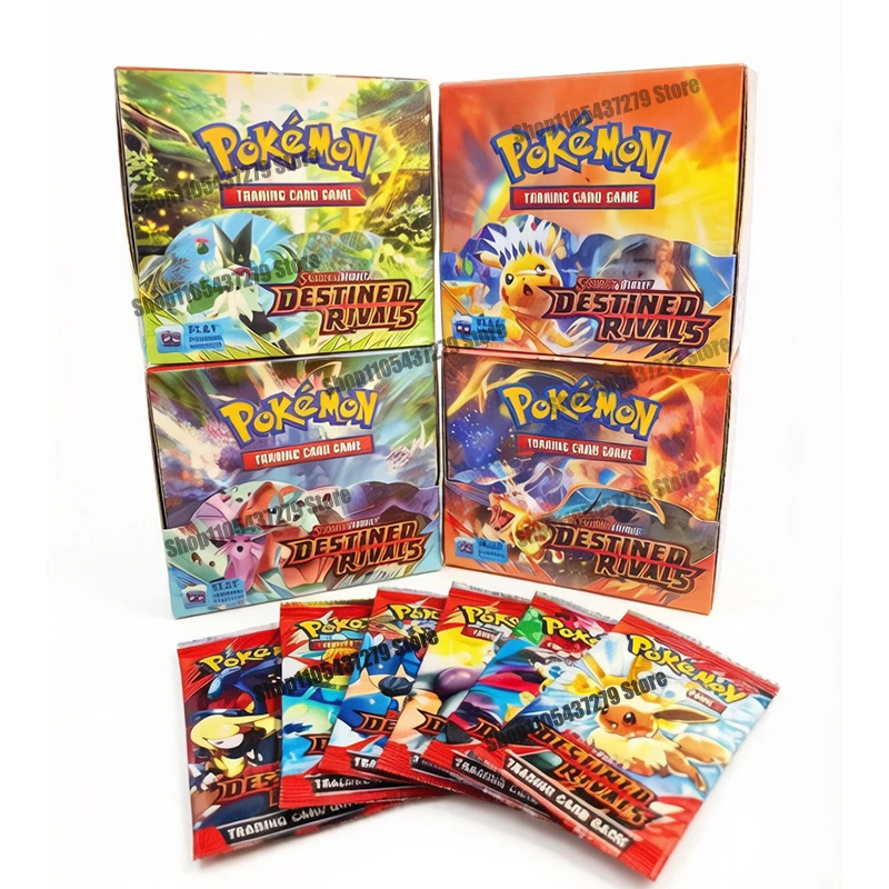 288Pcs Scarlet Violet Destined Rivals  English Version  TCG Classics Booster Box Trade Card 36 Pack Box