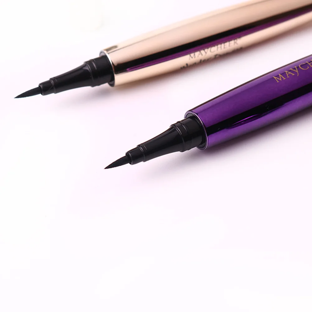 Liquid Eyeliner Pen Waterproof Eye Makeup Cosmetics Smudge-proof Eye Makeup Tool (462 # Purple Tube)