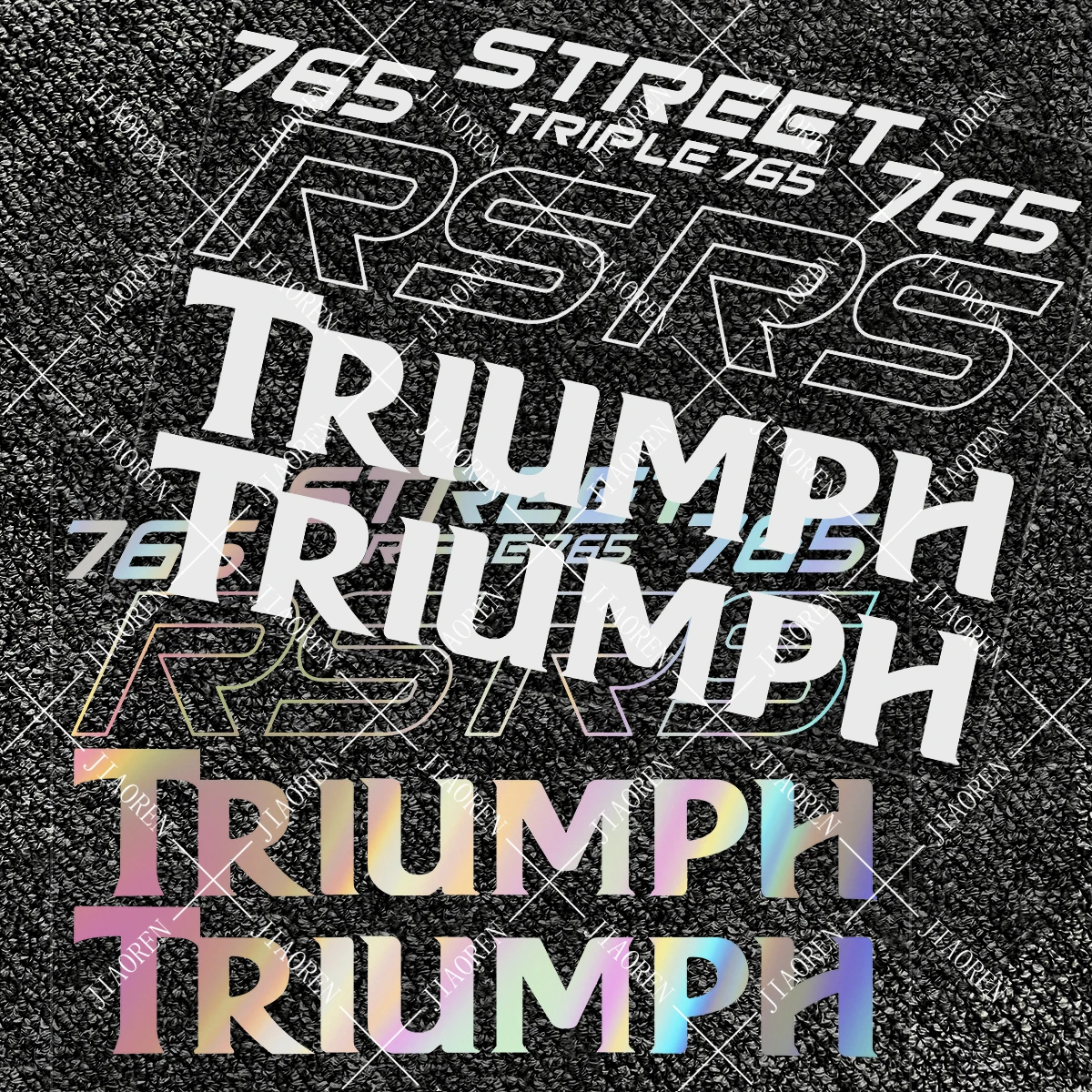 

Рождественская наклейка Triumph 765 RS наклейка на бак мотоцикла с логотипом на шлем