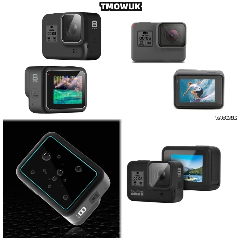 

For GoPro Hero12 11 10 9 Waterproof Screen Protector - 9H Tempered Glass Privacy Shield Full Coverage With Anti-Glare & Anti-Scr