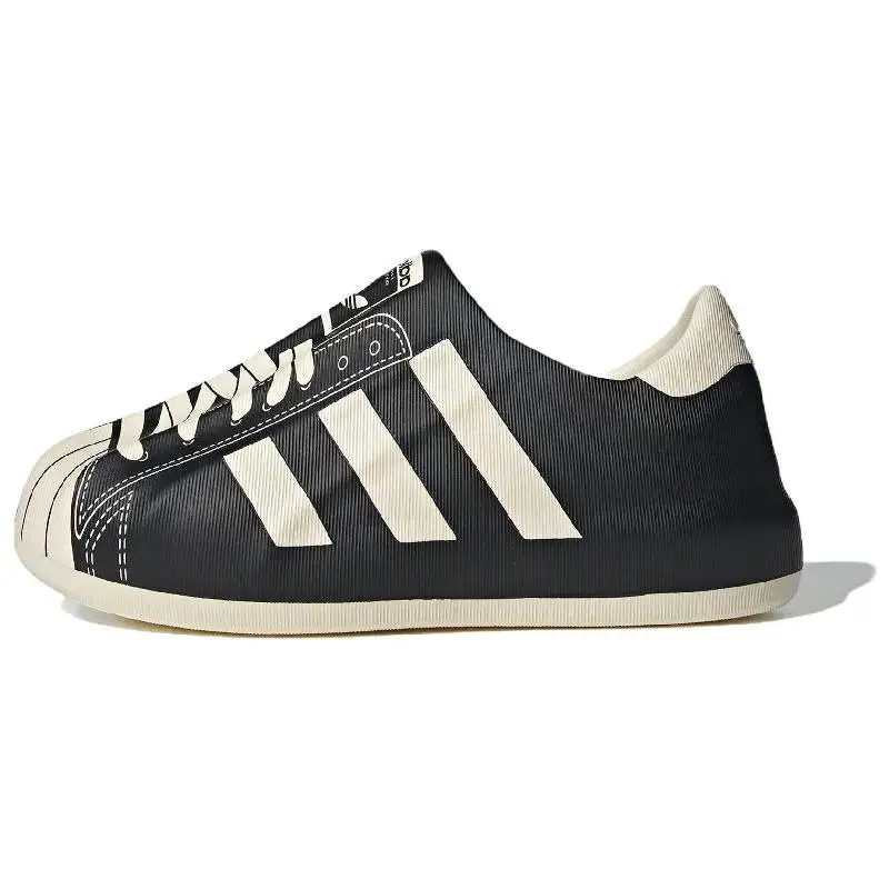 adidas originals AdiFOM Superstar Skateboarding Shoes Unisex Low-top Black/White Sneakers shoes JP5679