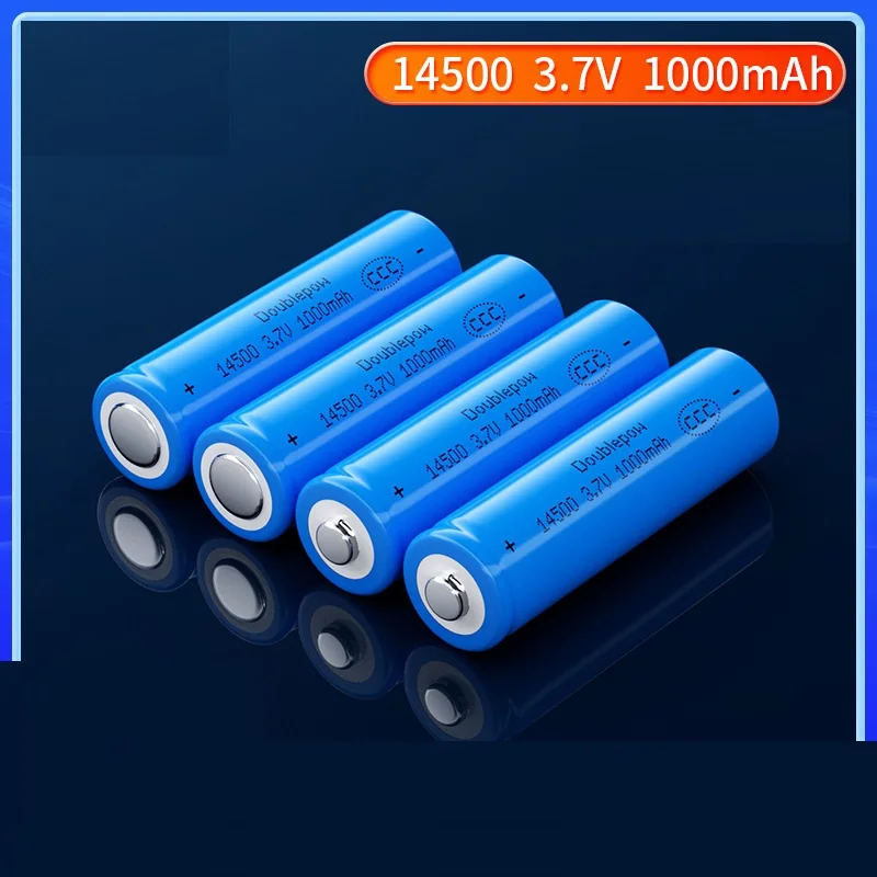 1-5pcs 1000mAh 3.7V 14500 Li-ion Rechargeable Batteries AA Battery Lithium Cell for Led Flashlight Headlamps Torch Mouse