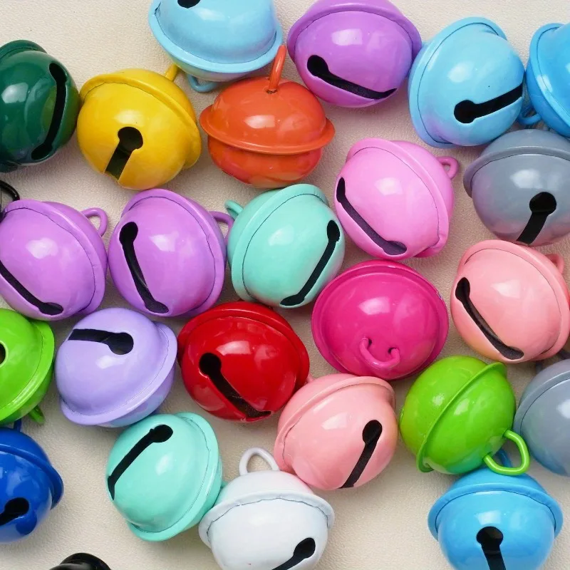 20pcs Vibrant Metal Bells - Perfect for DIY Christmas Ornaments, Keychains & Jewelry Accessories, Christmas Decor Random Color
