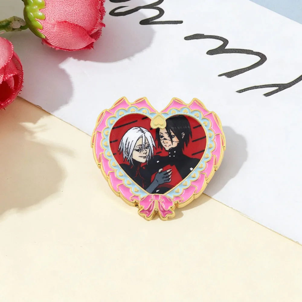 Signalis Game Elster Ariane Heart Emaille-Pin Paar Survival Horror Niedlich BL Gothic Yaoi Mädchen Liebhaber Brosche Anstecknadel Geschenk Accessoire – Detail 8