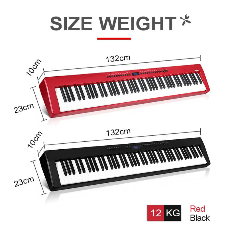 Piano Digital Piano Keyboard Midi keyboard Digital Portable Musicas Instrumentos  88 Keys 88-note Hammer Action Keyboard