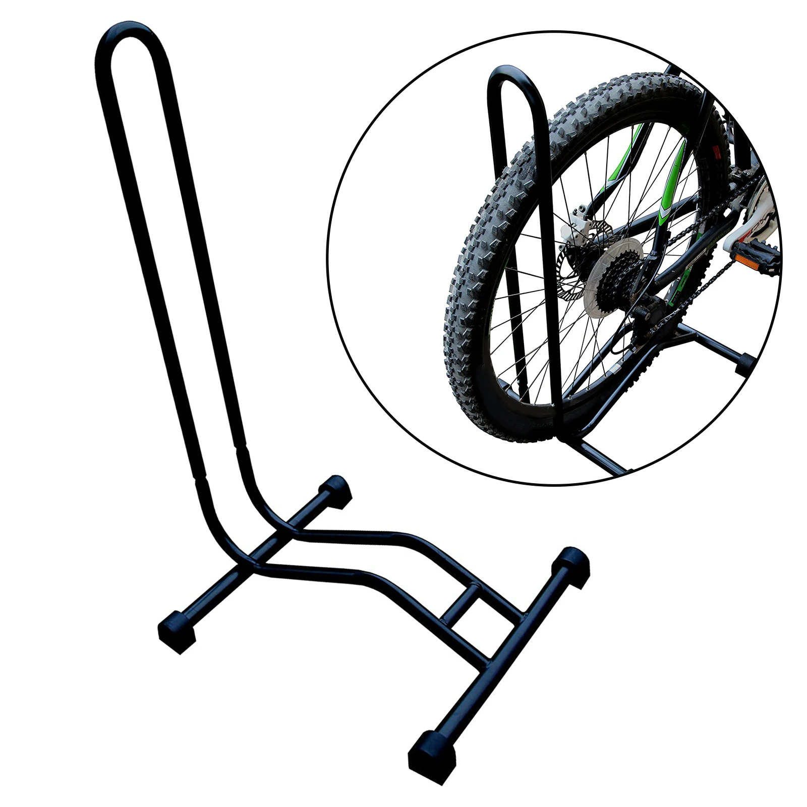 L-Type Bicycle Coated Steel Display Floor Plug-in Parking Rack Bike Repair Stand Mountain Bike Storage Rack Maintenance Holder