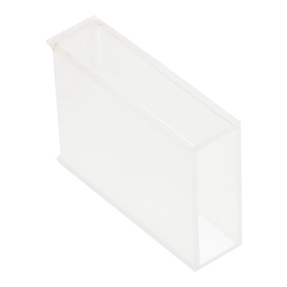 كوفيت زجاجي 50 مم طول المسار كوفيت مختبر قراءة دقيقة مقياس الطيف الضوئي البصري أداة عينة قياسية #4