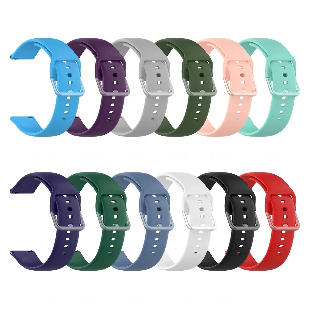 For HUAWEI WATCH GT 5 GT4 Pro 46mm Band 22mm 20mm Silicone Strap GT 3 2 42mm HONOR Magic Watch 4 GS 3 Pro ES Smartwatch Bracelet